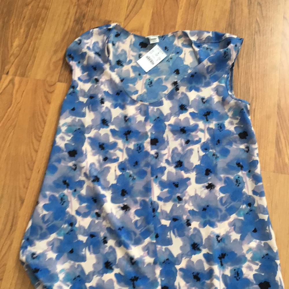 J Crew floral blouse